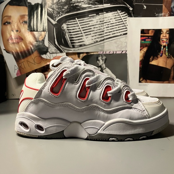 Osiris Other - OSIRIS D3 OG E SKATE White and Red Athletic Sneakers